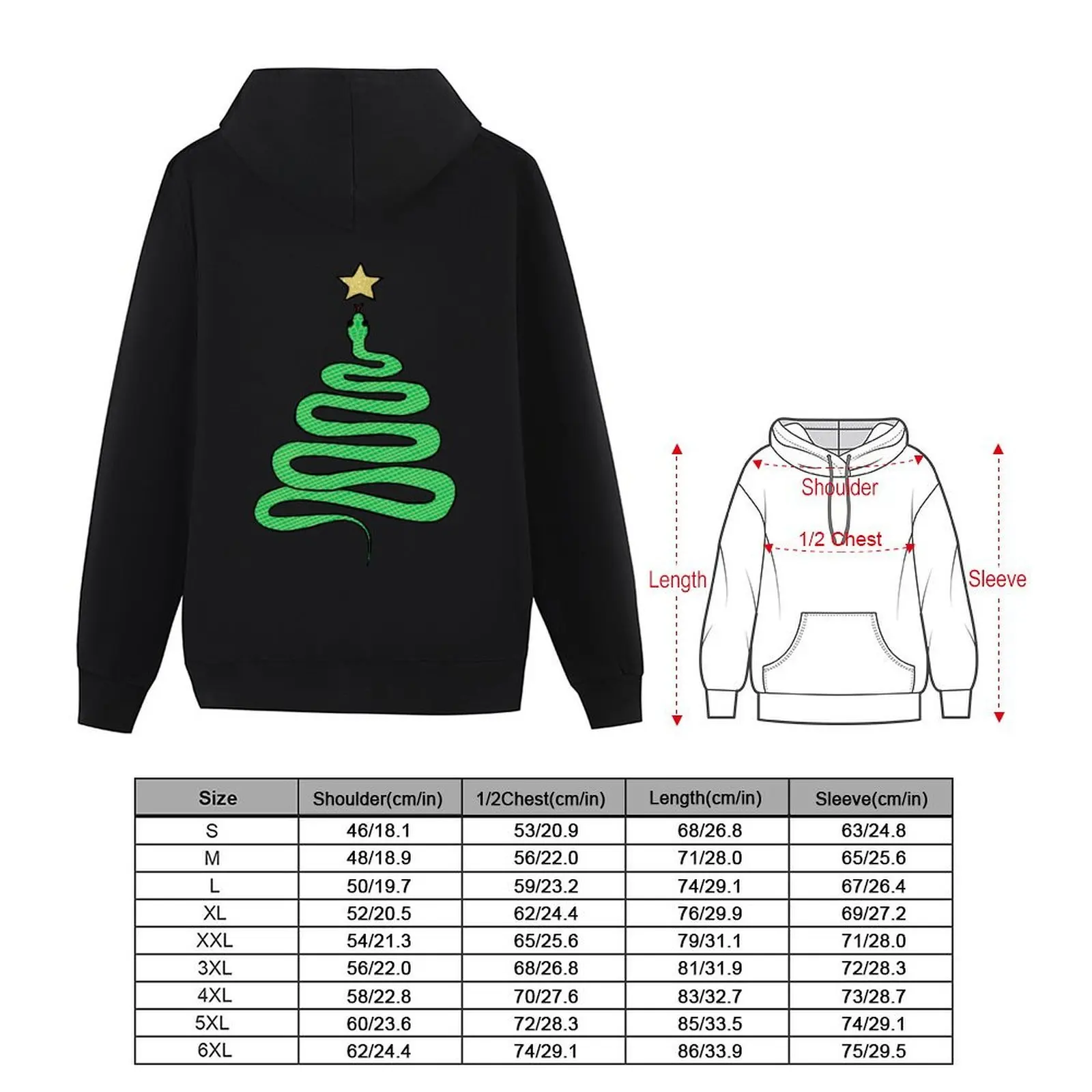 Christmas Snake Hoodie clothes for men mens clothes anime clothing men clothes hoodies and sweatshirts new
