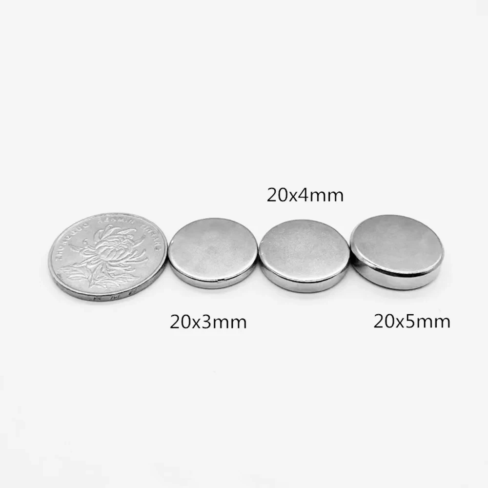 20x5 mm Powerful Magnetic Magnets 20x2mm Super Strong Disc Magnet  20x6 Strong Rare Earth Neodymium Magnet 20*8 20*3 20*4 20*10