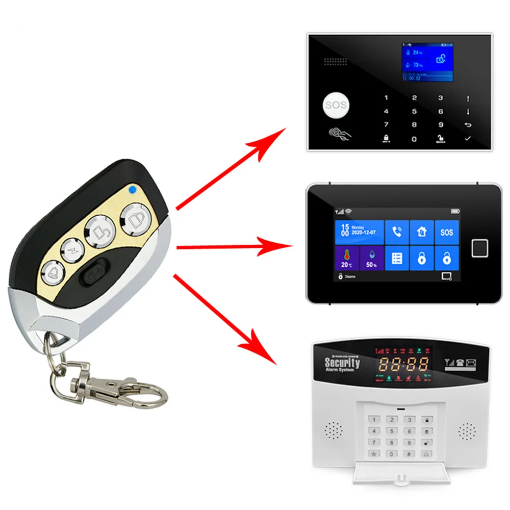 Auto Remote Control Duplicator 433MHZ Control Garage Door Metal Remote Controller For Car Garage Door Electric Curtain