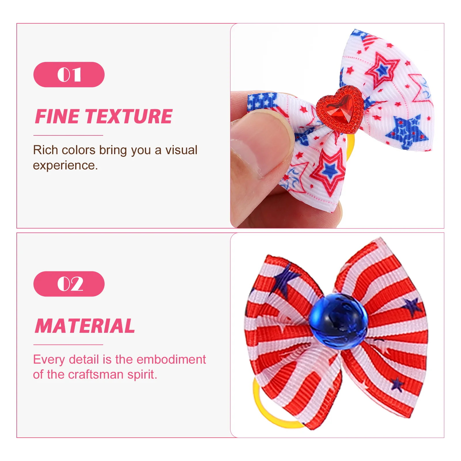 

20pcs Pet Headflower Hair Bows Multi function Grooming Puppy Accessories Dog Cat Rabbit Baby Festivals Occasions