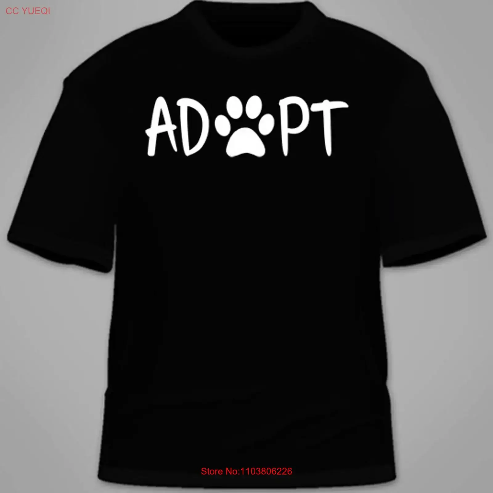 Футболка Adopt Dogs Paw Cats Rescue Animal Lover Dog Shelter Pets Humane винтажная стираная унисекс повседневная стильная мягкая футболка