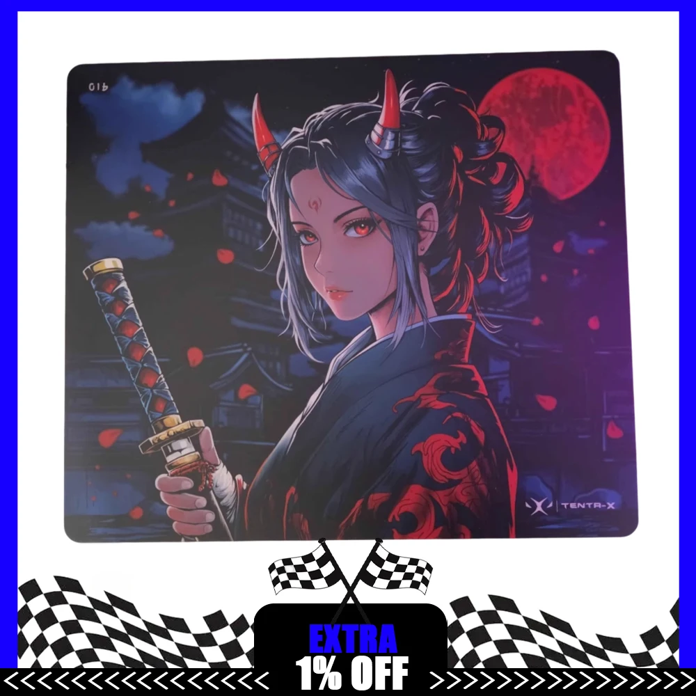 PAN Esports Oni's Oath Replicated FPS Glass Mousepad Smooth Speed Mouse Pad Covering Primer For APEX Valorant Pc Accessories