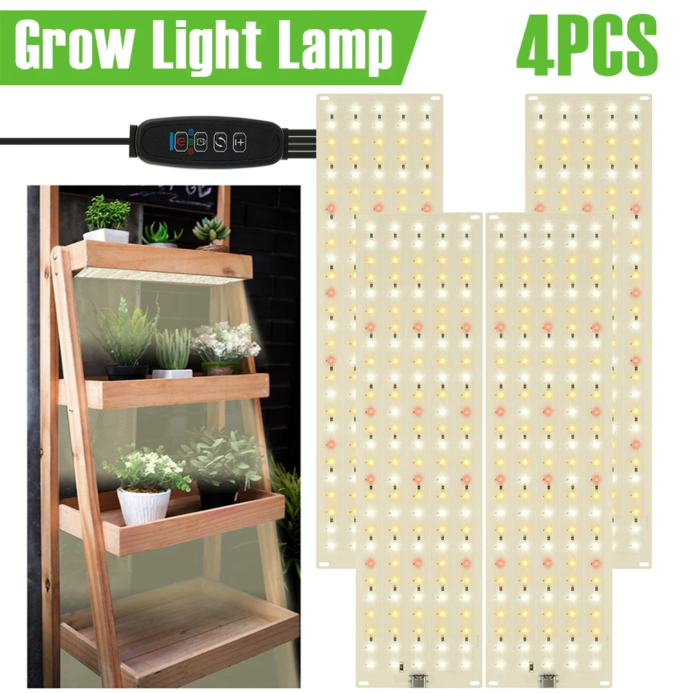 

Лампа для выращивания растений, Регулируемая яркость, полный спектр, легкая в установке ультратонкая панель, фотолампа для выращивания растений в шкафах