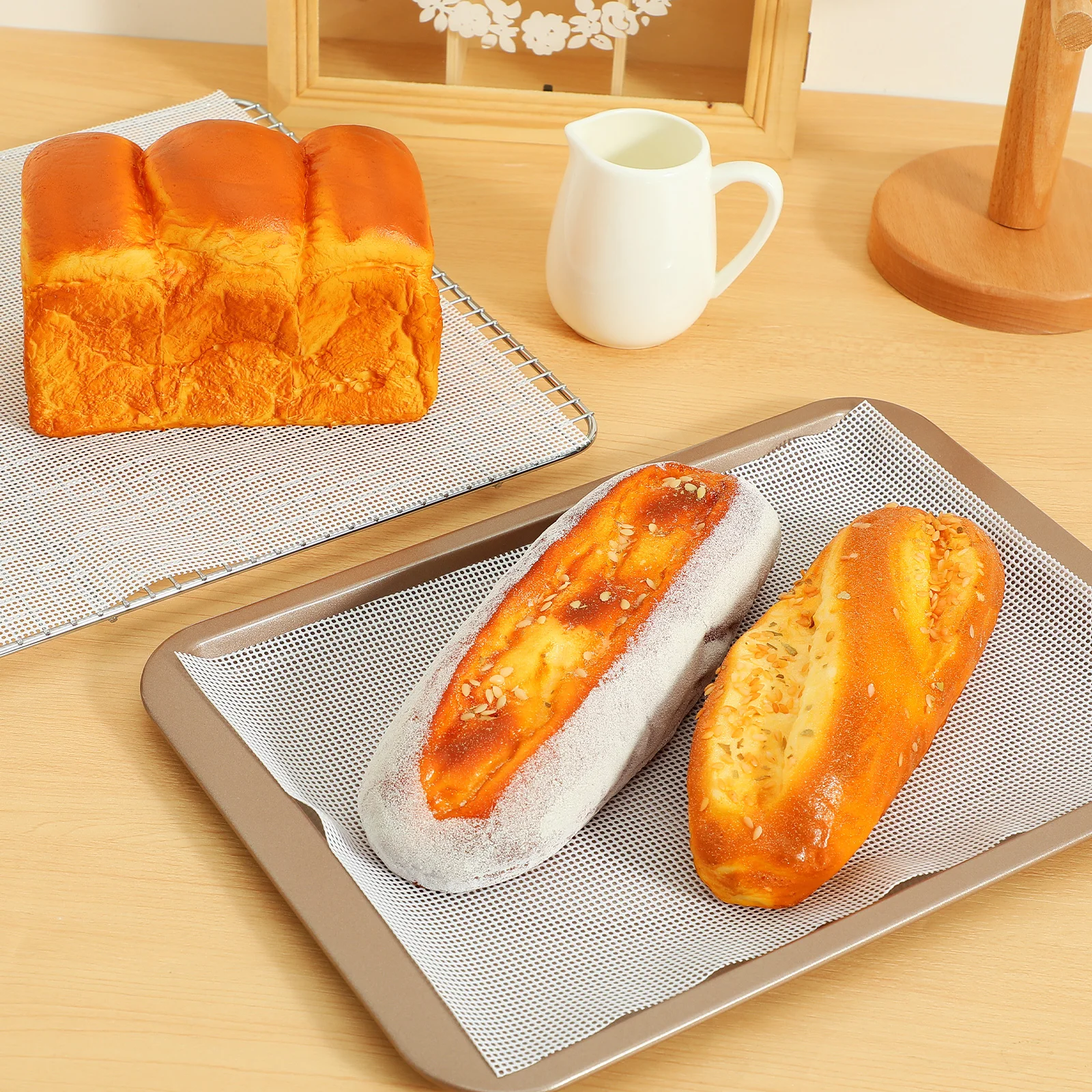

10 Pcs Silicone Steamer Mat 40x30cm Reusable Nonstick Oil Proof Food Dehydrator Accessories Microwave Oven Trays Liners