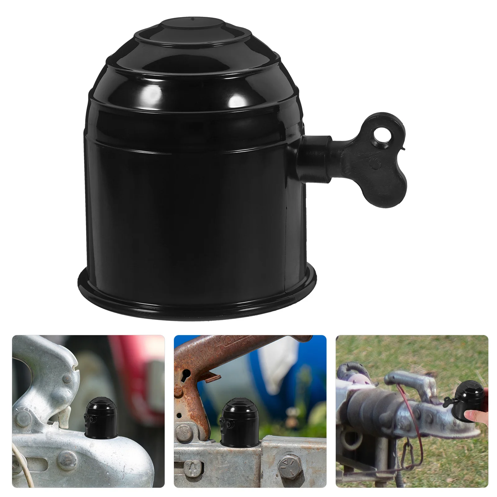 

Heavy Duty Hitch Ball Protection Cover for Trailer Rv Universal Fit Dustproof Shield Tow Hitch Ball Cap Rv Trailer Accessory