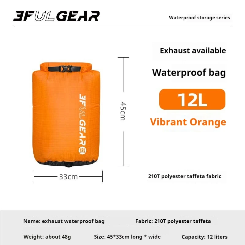 3F UL GEAR 12L/24L/36L Aufbewahrungstasche 15D Silikon 210T Wasserdicht Strand Rafting Flussverfolgung Reise Praktische Kompressionstasche