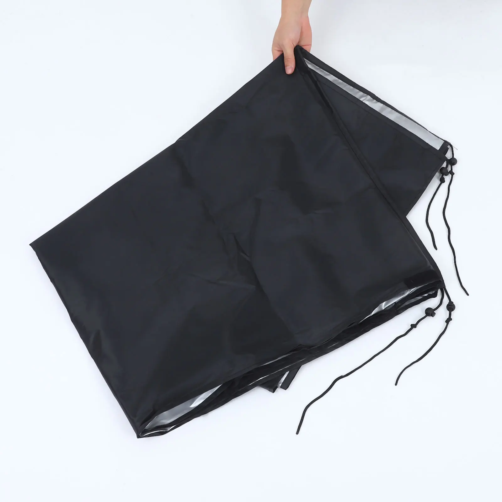 

Swimming Pool Cover Heavy Duty Waterproof Black for Inground Pools Protection Against Rain Leaves Winter Use