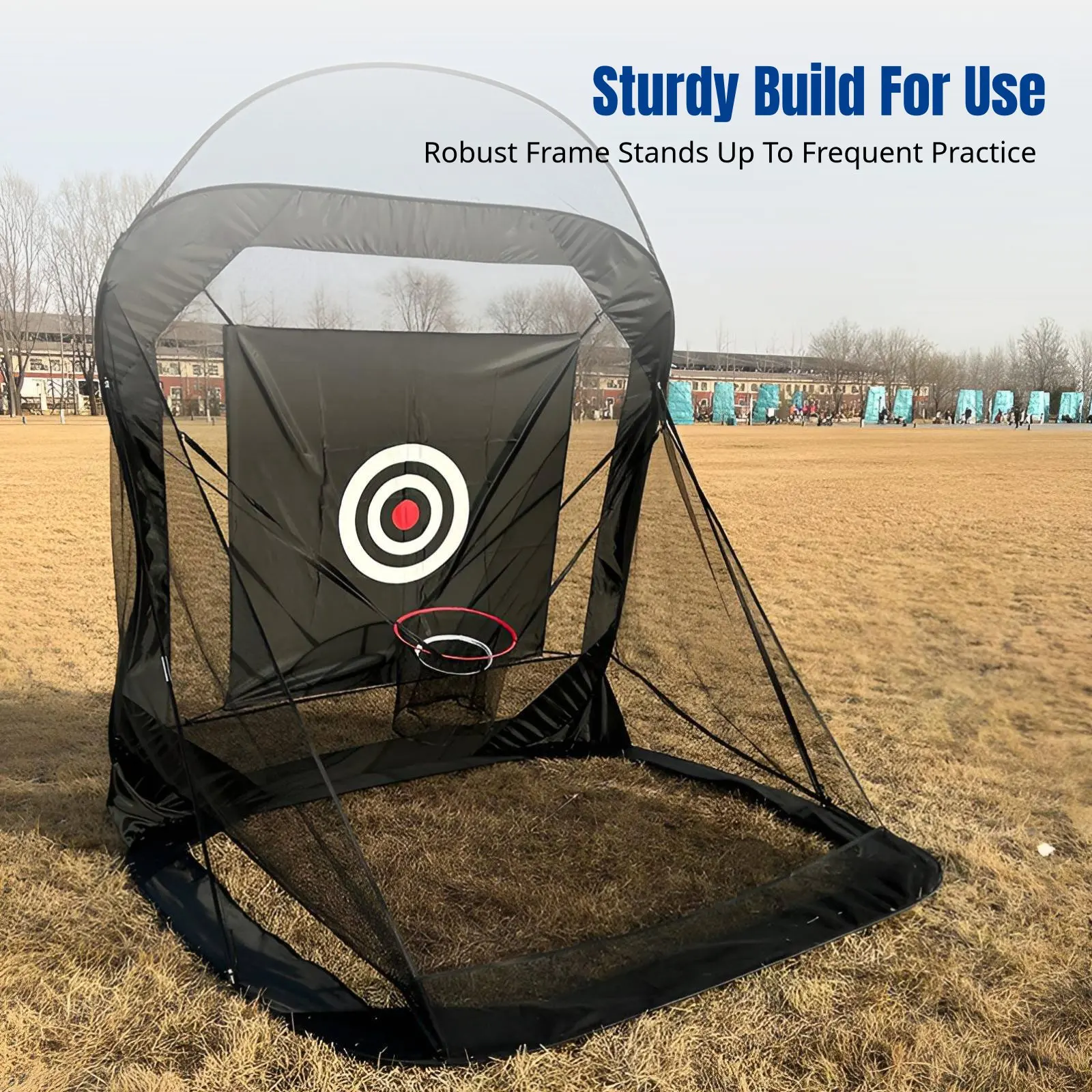 Sports Practice Net, Portable Chipping Net, Automatic Ball Return, Indoor Outdoor Practice