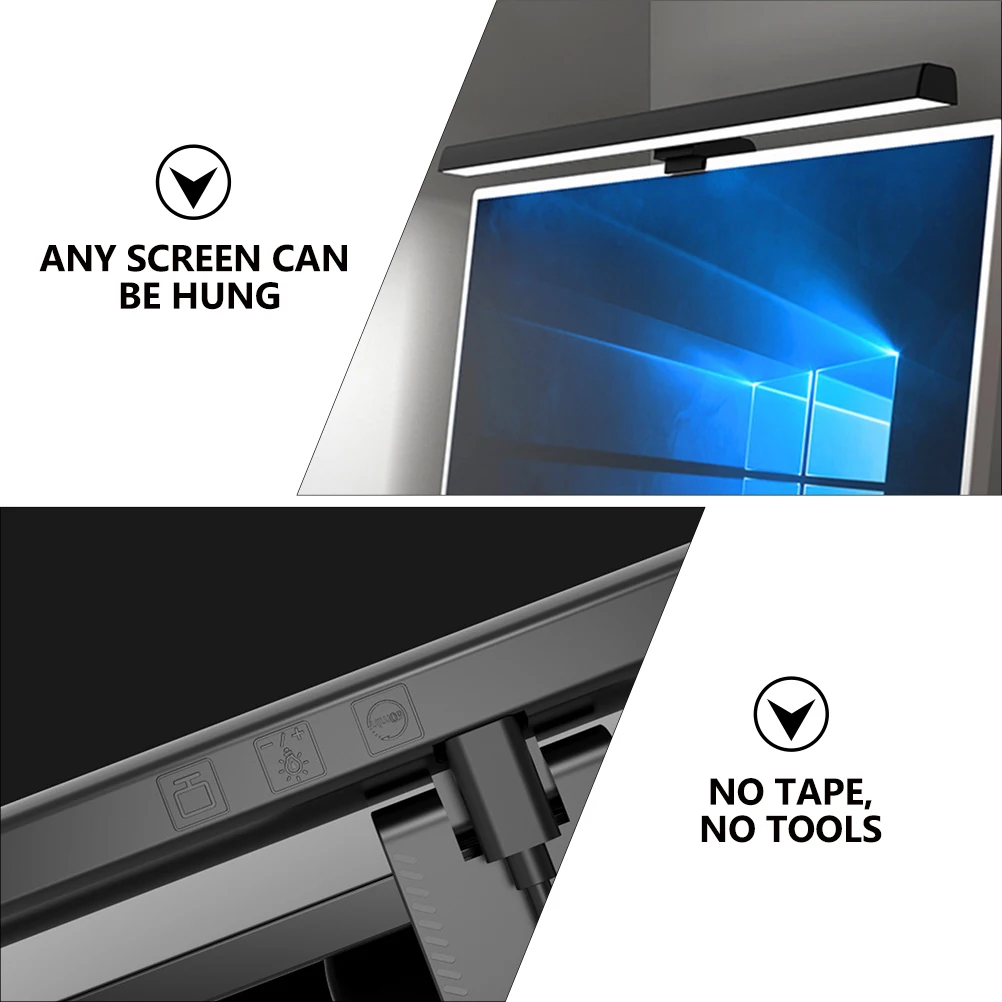 

LED Computer Eye Computer Monitor Hanging Light Protection Aluminum Alloy ABS Adjustable Hanging Lamp Monitor Night Light