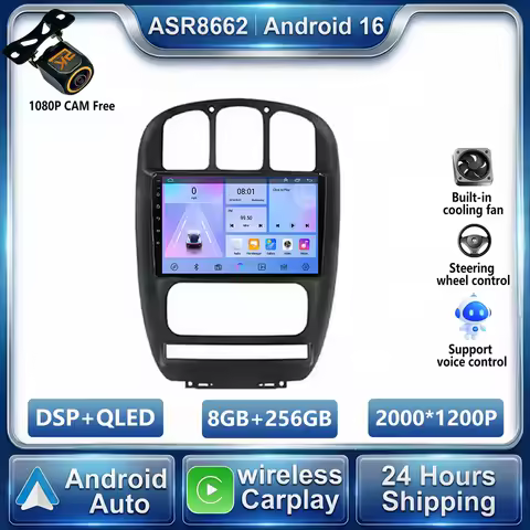 Auto Radio Android 16 For Dodge Caravan 4 For Chrysler Grand Voyager RS 2000 - 2012 Car Multimedia Player Navigation Screen BT