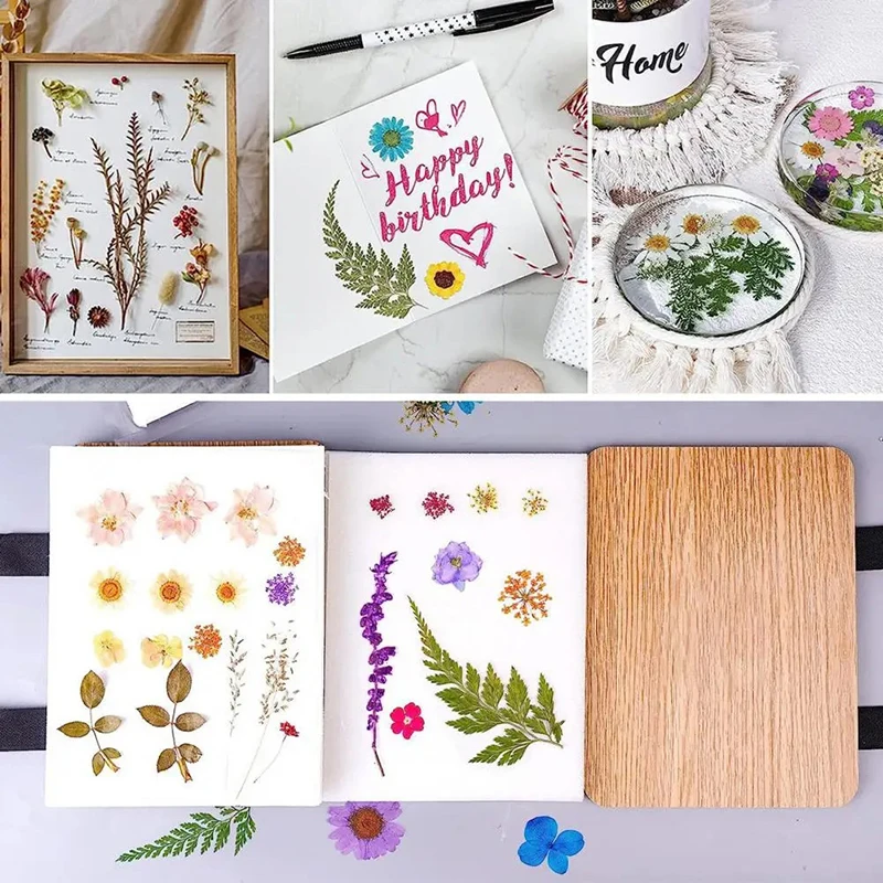Leaf Pressing Kit DIY Press Flower Machine Tool Nature Wooden Dried Book Drying Preservation DIY Flower Preservation Crafts
