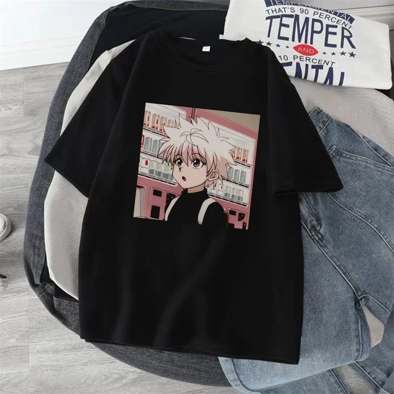 Y2k Women T shirt Hunter x Hunter kawaii Japanese Anime T-shirt Harajuku Fashion Casual Funny T-shirts Short Sleeve Summer Tops