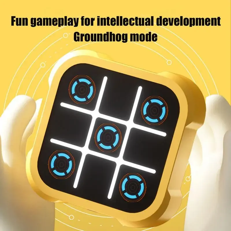 Handheld Puzzle Game Console For Kids Gift Travel Gathering Puzzle Board Game Console Classic Tic Tac Toe Game Fingertip Toy