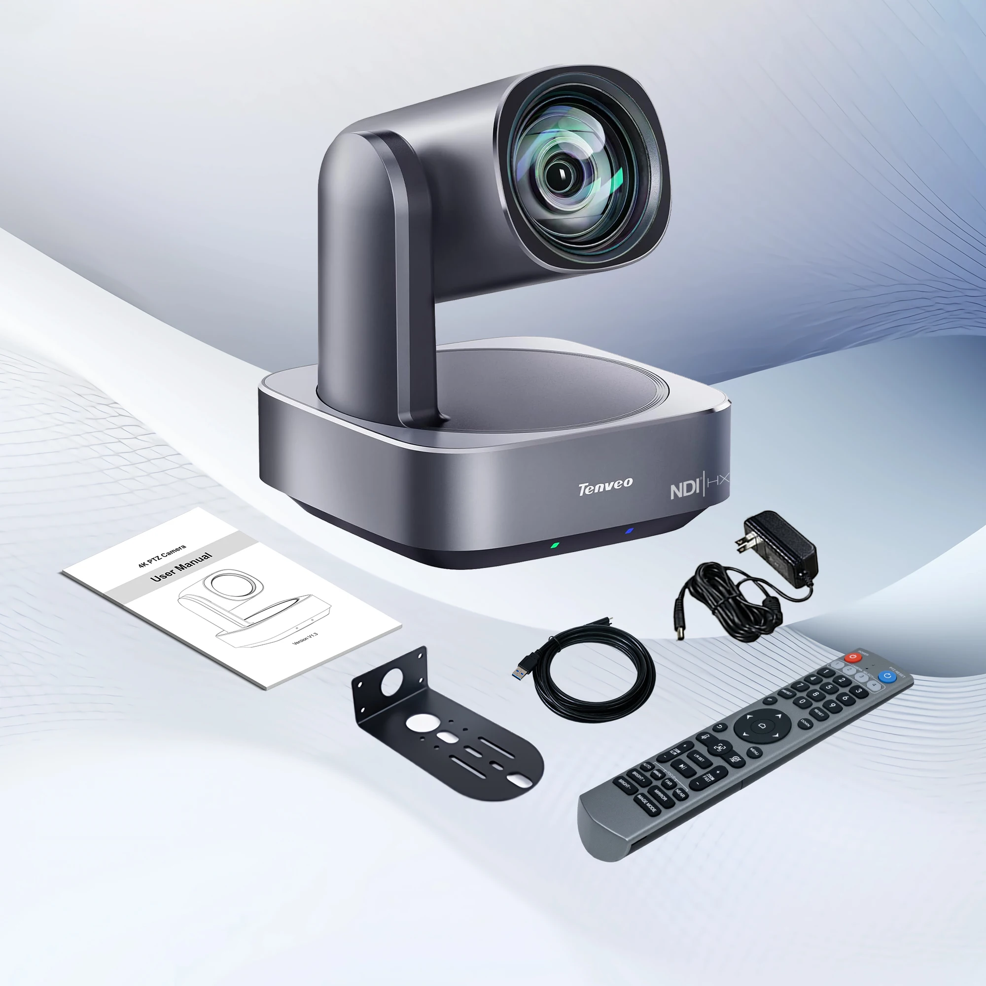 

2025 Hot Sales AI Auto Function NDI PTZ Camera 12x Optical Zoom 4k 30fps HDMI, USB3.0 C, RJ45 Conference Camera For Live Church