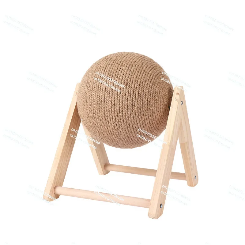 חתול עץ מגרדת כדור טופר יד טופר יד עטיפה חבית חבל קנבוס עמיד לחתול עמוד