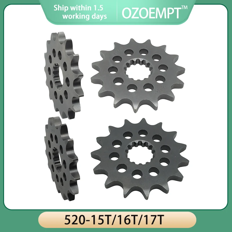 

OZOEMPT（520-15T/16T/17T）Motorcycle Rear Sprockets For Su/zu-ki GSX-R600/750/1000 GSX-S750/950/1000 SV650