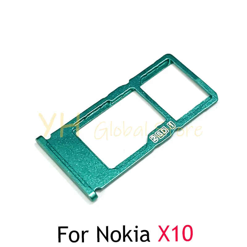 Ranura para tarjeta Sim para Nokia X5, X10, X20, X100, soporte para bandeja, lector de tarjetas Sim, piezas de reparación