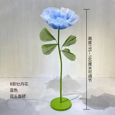 Seidenblume mit automatischer Öffnungs- und Schließfunktion, mechanische Kunstblumen für Hochzeiten, Veranstaltungen, Bühnen, Fensterdekoration, Weihnachtsfeiern und Heimdekoration. – Detail 8