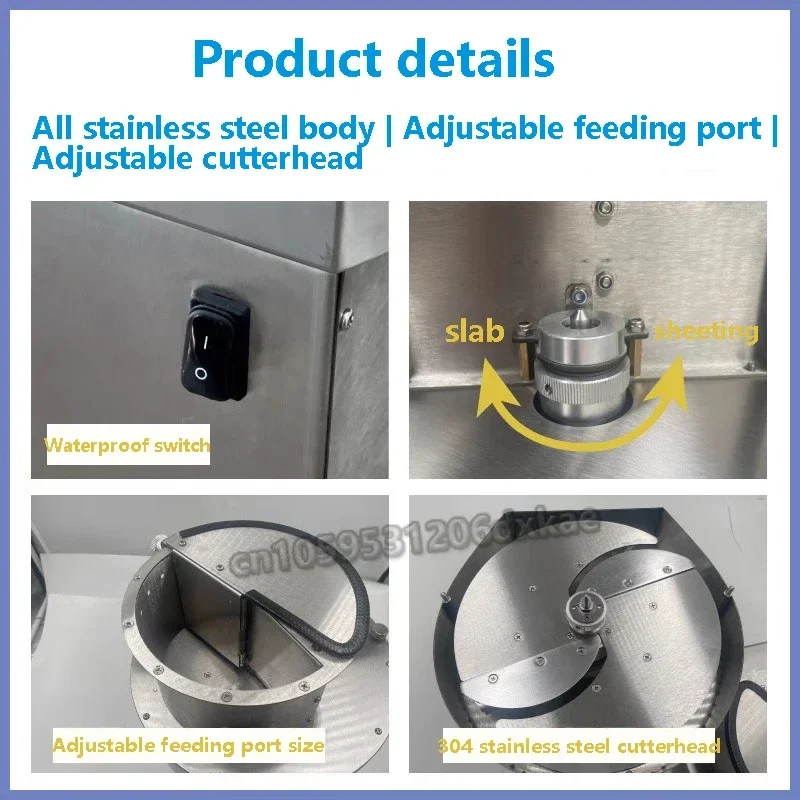 Trancheuse électrique pour légumes et fruits, trancheuse avec lame de déchiquetage, machine de traitement de légumes à usage domestique, 220V, 110V