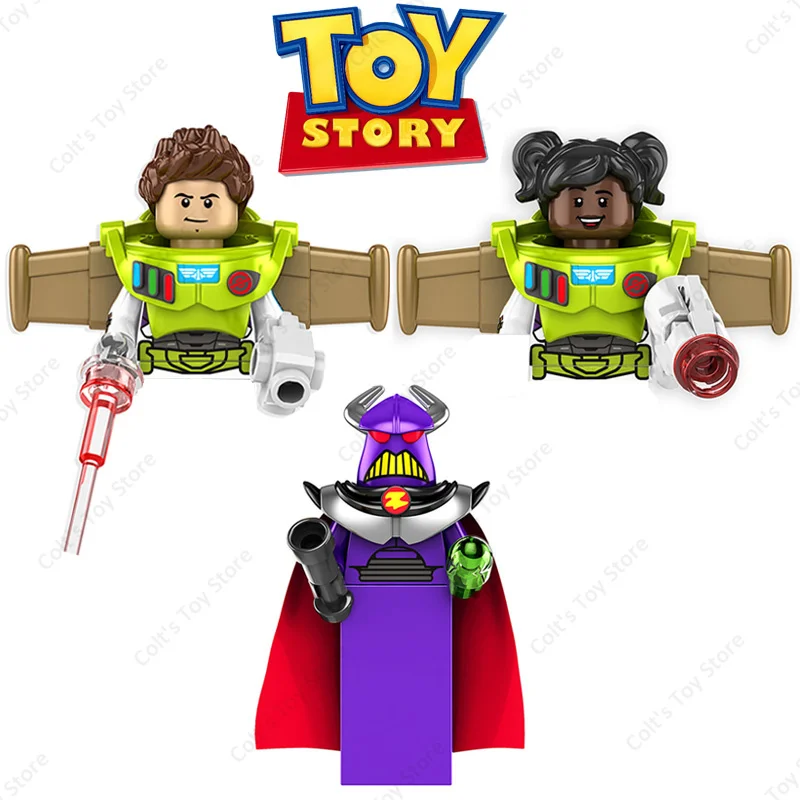 Disney Toy Story Mini Action Figures Buzz Lightyear Zach Building Block Brick Cartoon Anime MOC Classic Movie Model Kid Boy Gift