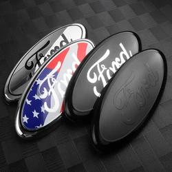 Non-destructive Car Front Grille Badge Trunk Cover Sticker Decal For Ford Fiesta ST Fusion Explorer Escape Shelby Edge Kuga MK6