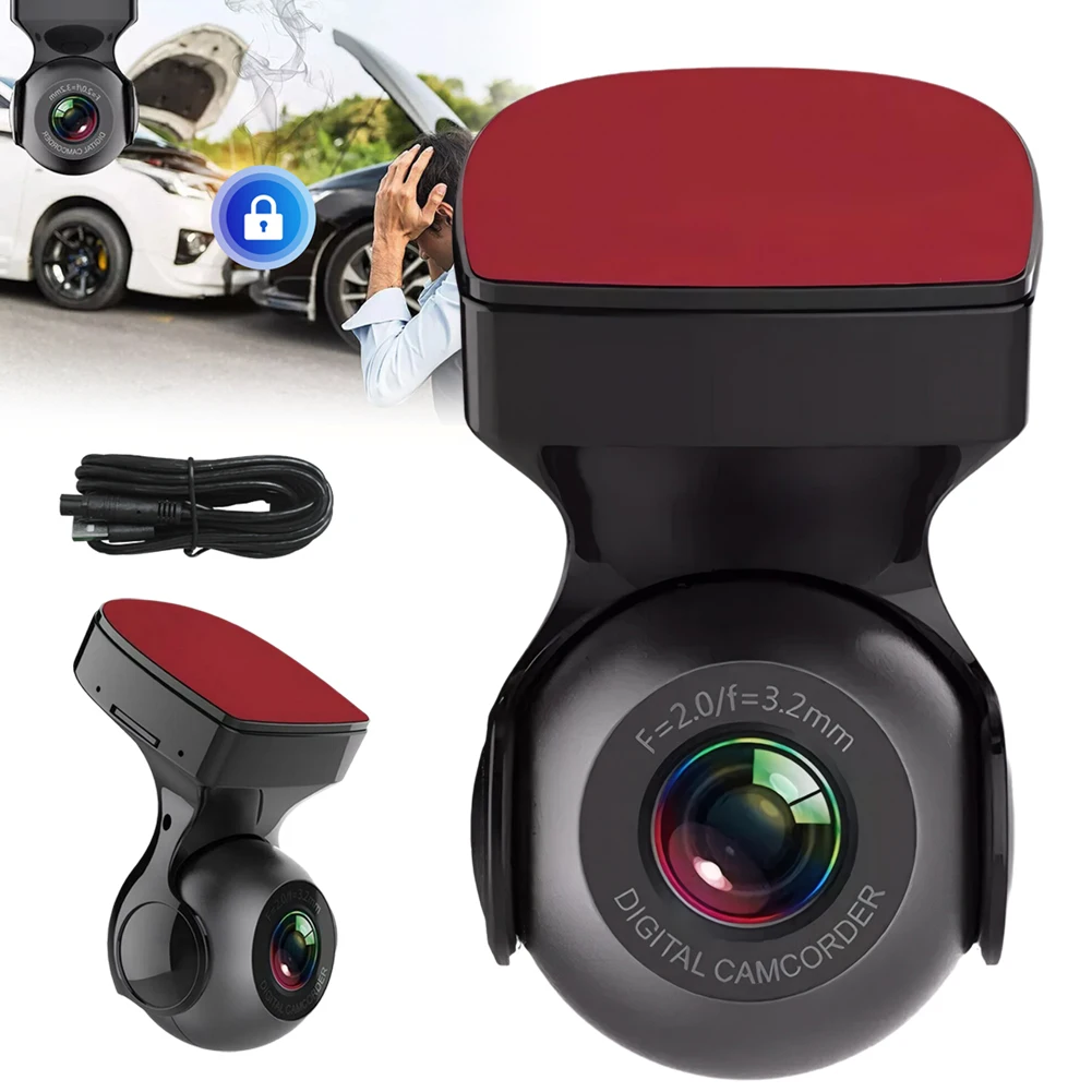 

Автомобильный видеорегистратор 1080P HD с углом обзора 170 градусов, USB/WiFi, ночным видением, датчиком движения, G-сенсором и функцией DVR для автомобилей.