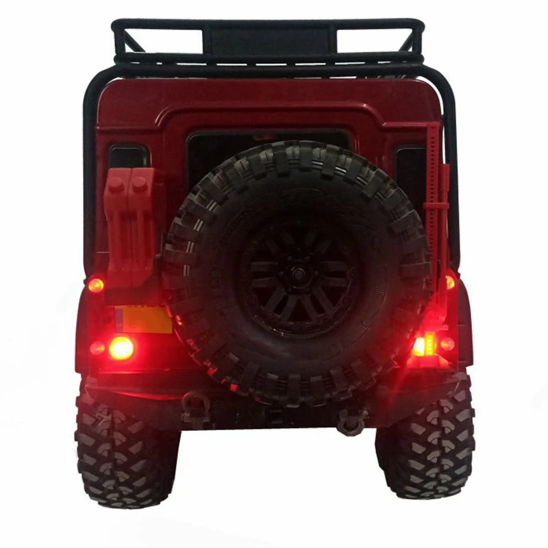 Per TRX4 RC Auto Anteriore Posteriore Luci A LED + IC Lampada Gruppo Faro Kit per 1/10 RC Crawler Traxxas TRX-4 Defender