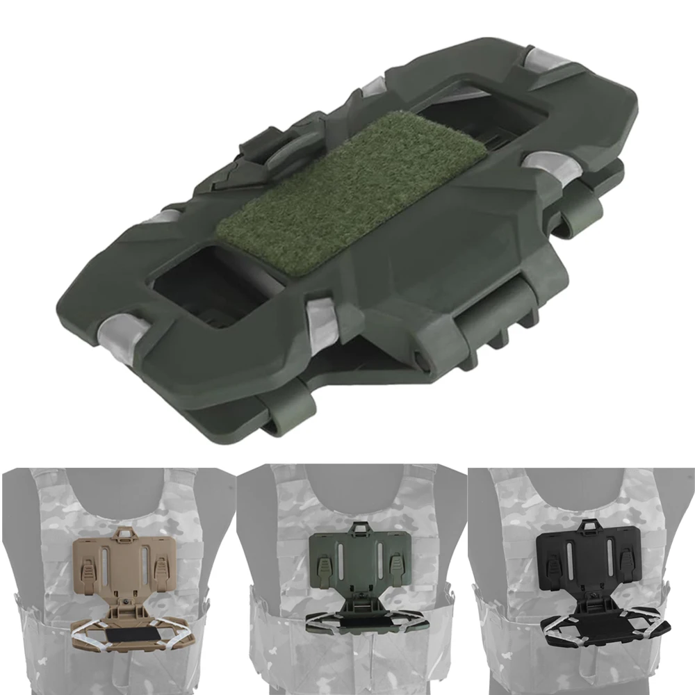 Veiligheid Tactische Molle Telefoonhouder, Opvouwbaar Navigatieplaat, Mobiele Telefoon Hold Gear, Airsoft Jachtvest Accessoires