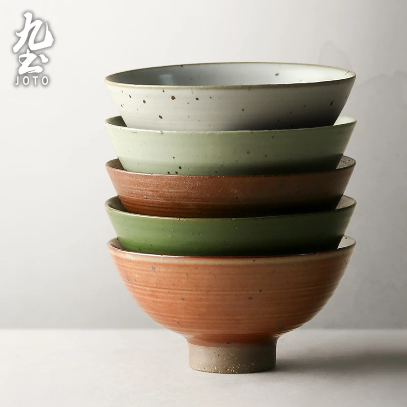

JOTO High volume Classic practicality Vintage Handmade Roughware Noodle Bowl CJR0533