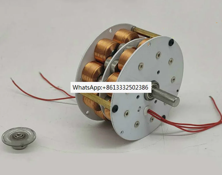 

50W-60W Miniature Double-layer Disc Generator with Iron Core Multi-pole Three-phase AC Permanent Magnet Brushless