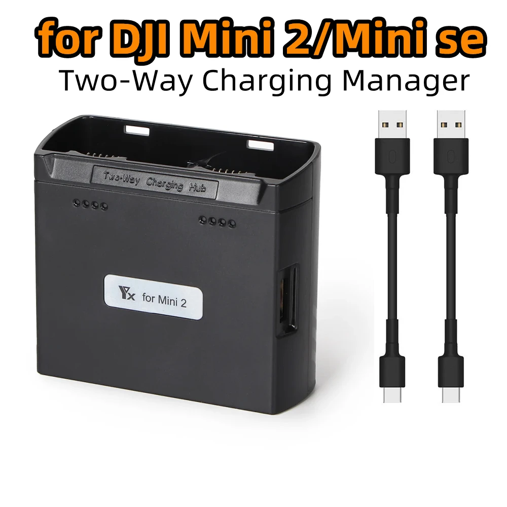 

Two-Way Charging Hub for DJI Mavic Mini 2 Battery Charger Manager Power Bank Converter for DJI Mini SE Drone Accessory