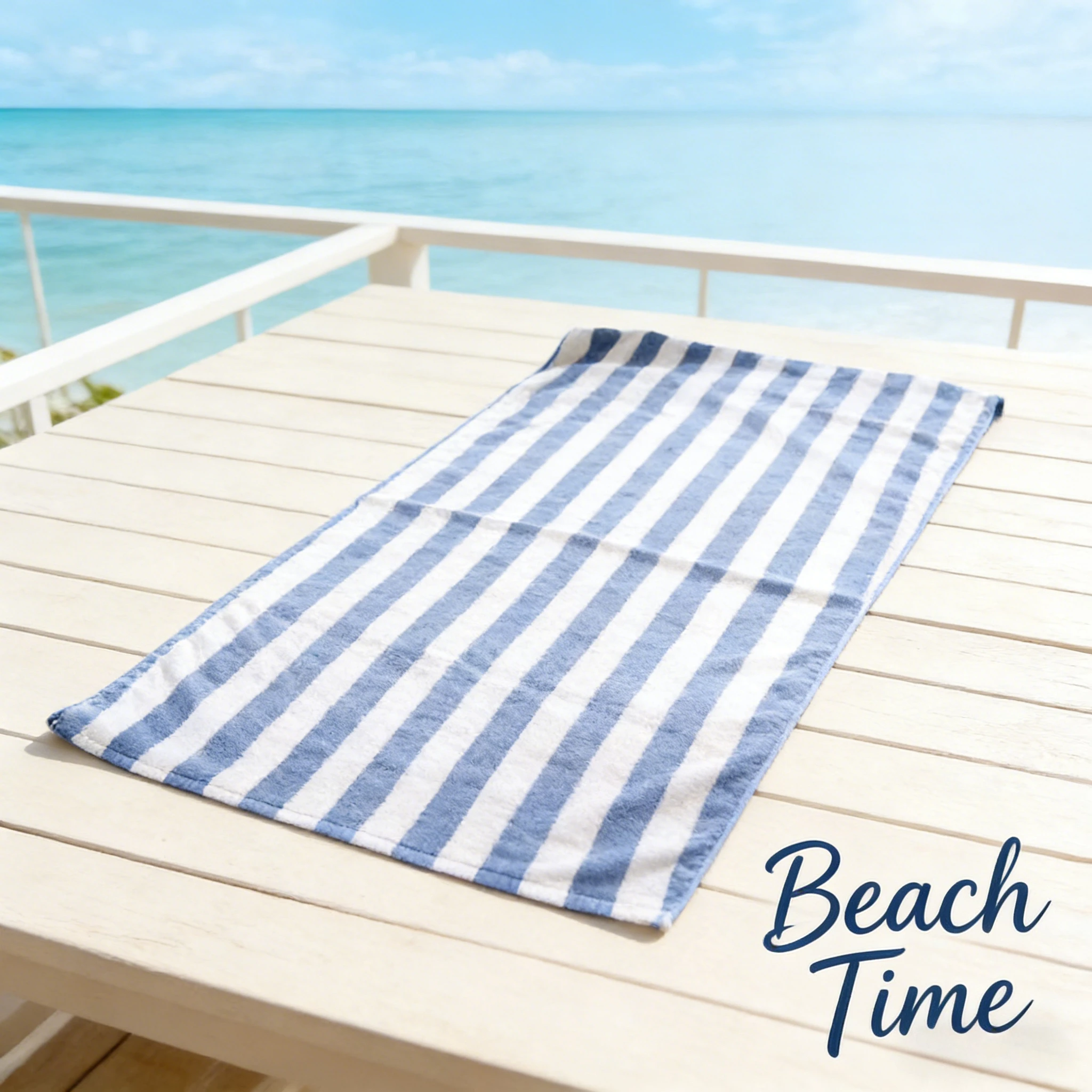 Microfiber Blue White Stripe Adult Sports Towel Beach Towel Absorbent Quick Dry Swim Bath Towel For Summer Beach Vacation Travel_voghion.com