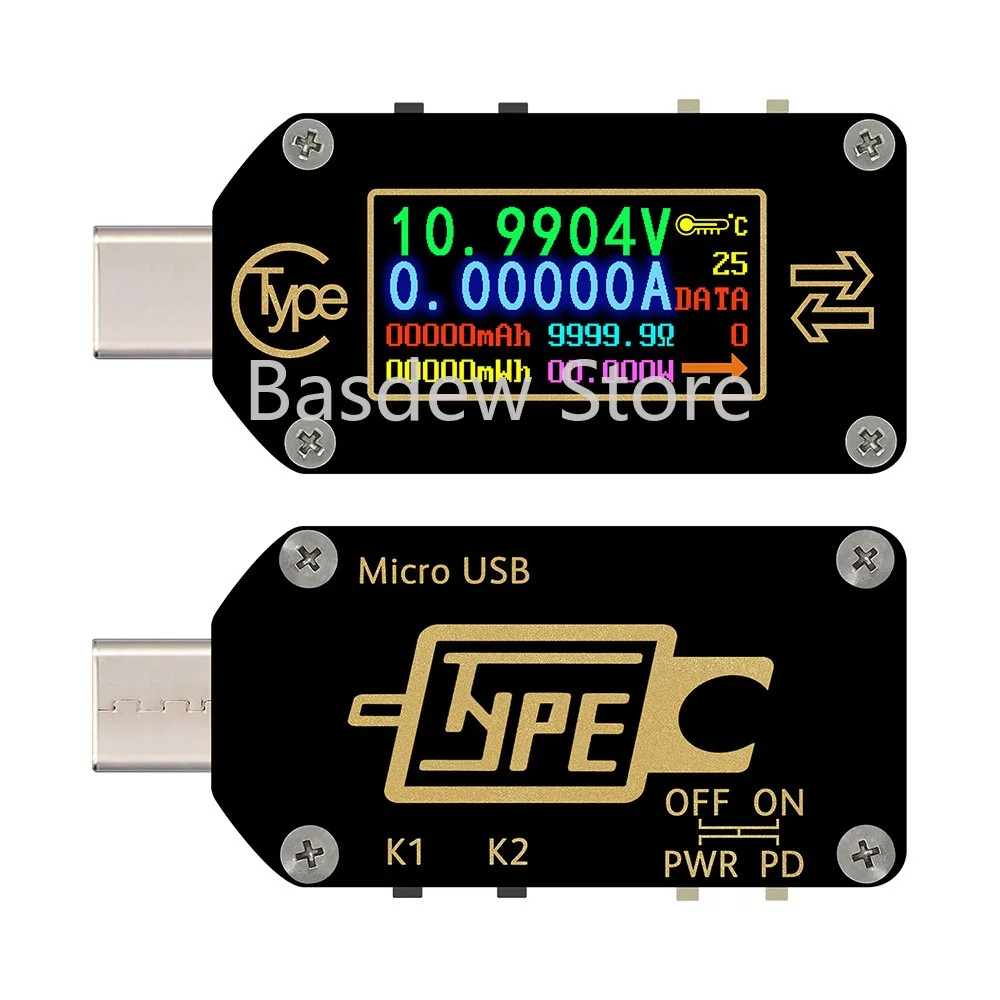 

Tc66 Fast Charge PD Protocol Detector Type-C Voltage Current USB Multimeter