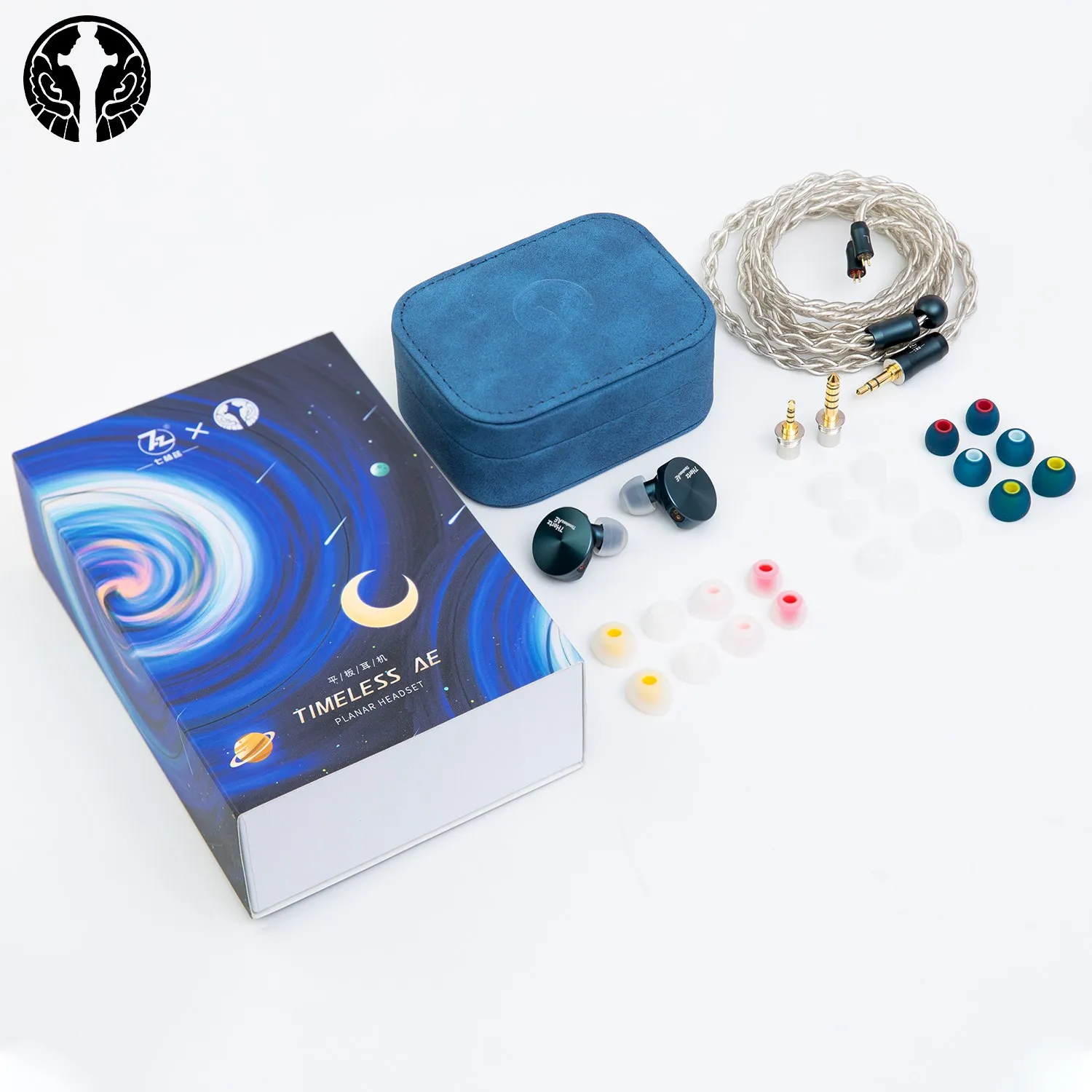 TIMELESS AE 인이어 이어폰 모니터, 다이나믹 드라이버 이어버드, CNC 0.782 핀 교체 가능 플러그, 2.5, 3.5, 4.4 Angelears, 타임리스, 7HZ, 14.2mm