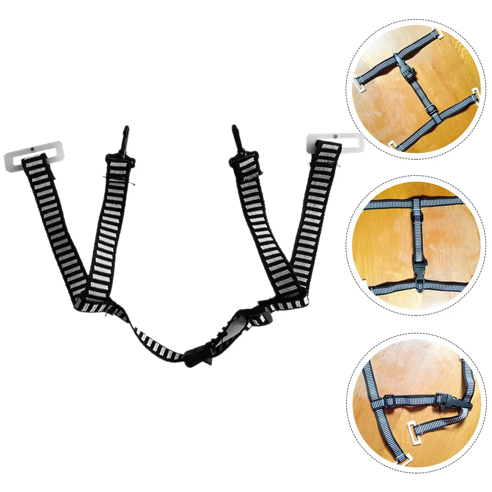 

Safety Accessories Y-shaped Chin Strap Four-point (black) 1pcs Protector for Hockey Football Supplies Abs Hard Straps