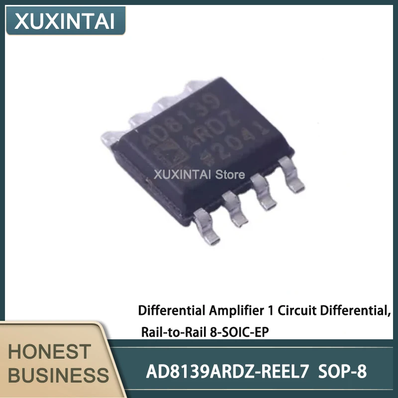 5Pcs/Lot New Original AD8139ARDZ-REEL7 AD8139ARDZ  Differential Amplifier 1 Circuit Differential, Rail-to-Rail 8-SOIC-EP