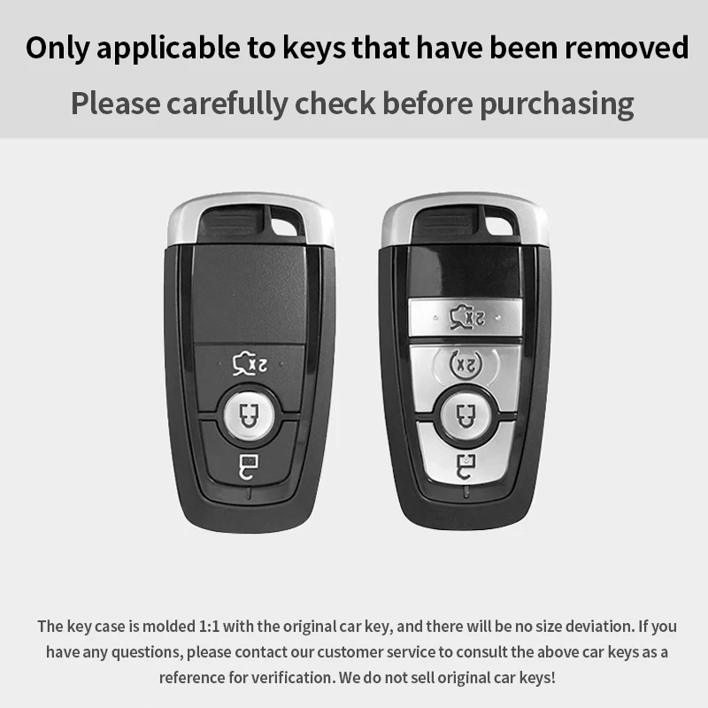 Aluminum magnesium alloy key case for Ford Liema Bronco 2021 2022 2023 2024 key case remote control key pack