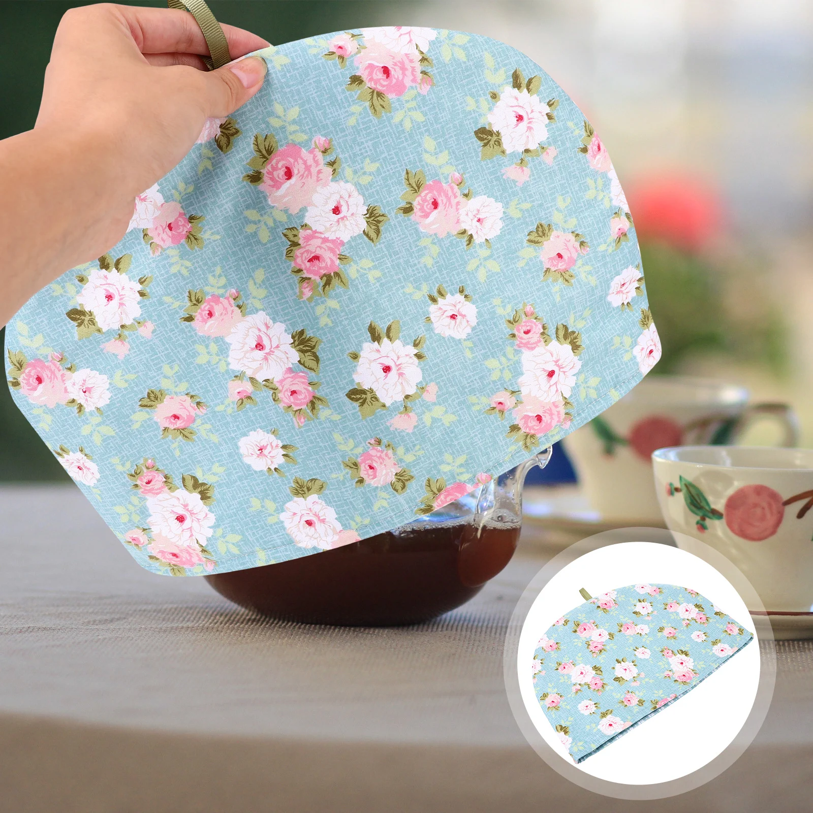 

Kettle Teapot Insulation Cover House Decorations for Cotton Floral Cozy