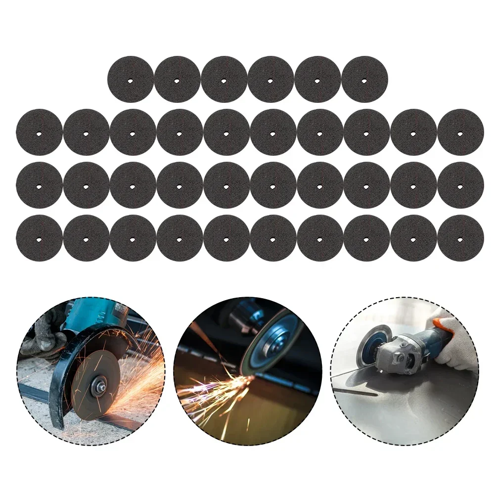 Kreisförmige Trennscheiben 24 mm 36 Stück Schleiffaser für Metallschleifscheibe Kunststoff Ressin Sägeblatt Zubehör