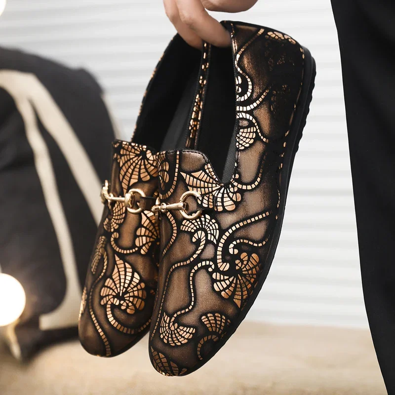 

Leather Men Casual Shoes Formal Business Shoes Luxury Mens Loafers Breathable Slip on Boat Driving Shoe Zapatillas Para Hombre