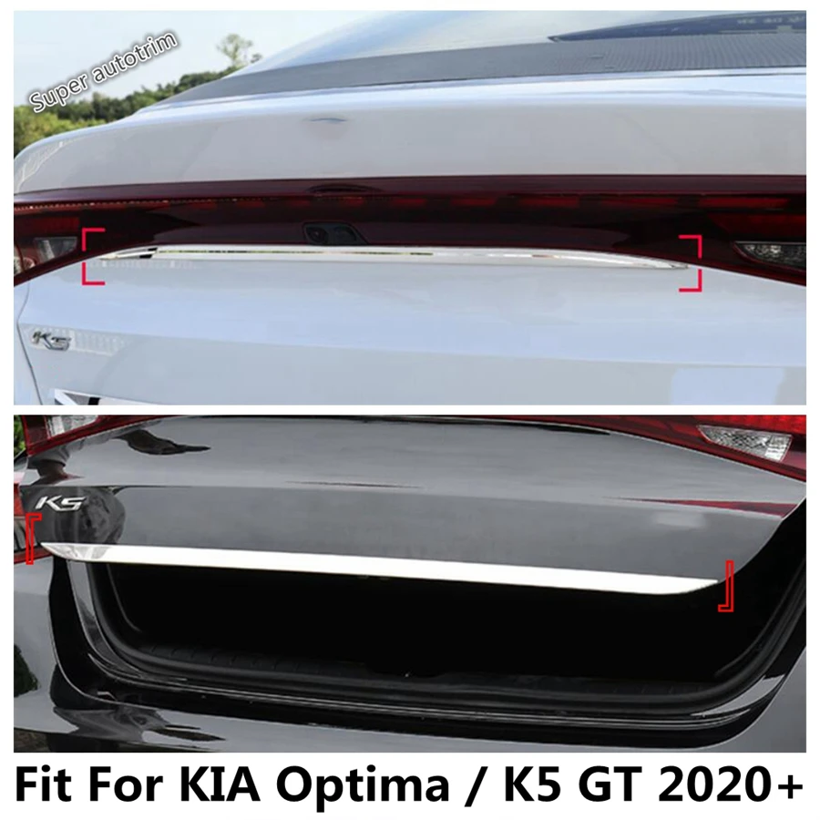 

Rear Trunk Tail Gate Door Handle Strip Molding Decoration Cover Trim Fit For KIA Optima / K5 GT 2020 - 2022 Accessories Exterior