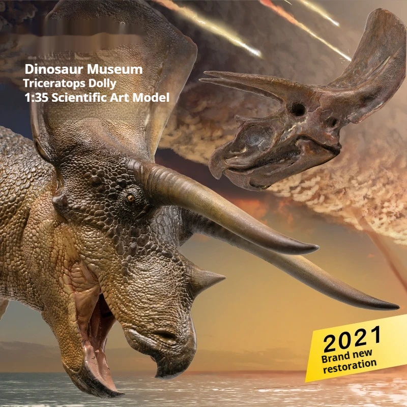 

Hot Genuine Dinosaur King 1:35 Triceratops Science And Art Model Action Figure Decorative Ornament Toy Doll Collection Gifts