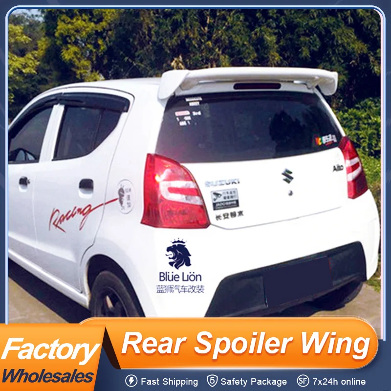 

Universal Car Spoiler For Suzuki Swift Alto Splash Hatchback Rear Roof Trunk Lid Car Spoiler Wing Unpainted Black White Carbon
