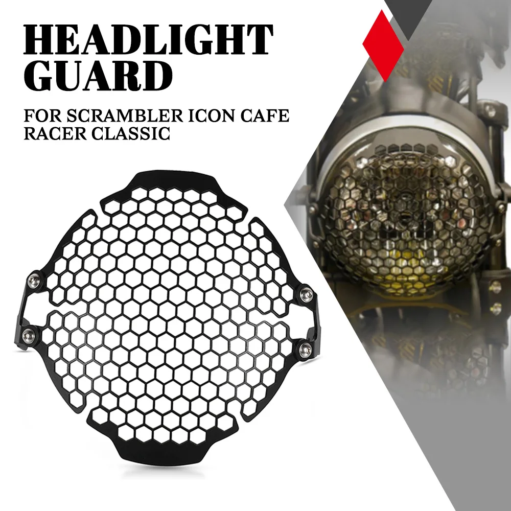 

Motorcycle Headlight Protection Cover Grille Protector Headlamp Cover For Ducati Scrambler 800 Nightshift Dark/Street Classic