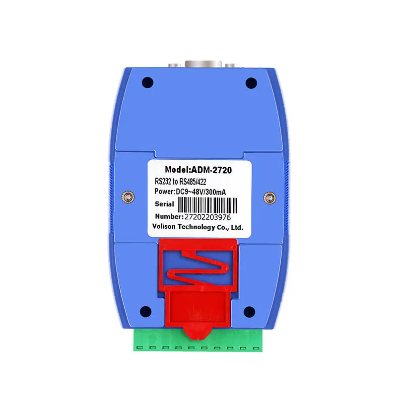 Isolated active RS232 to RS485 RS422 converter 232 to 485 industrial grade lightning protection rail