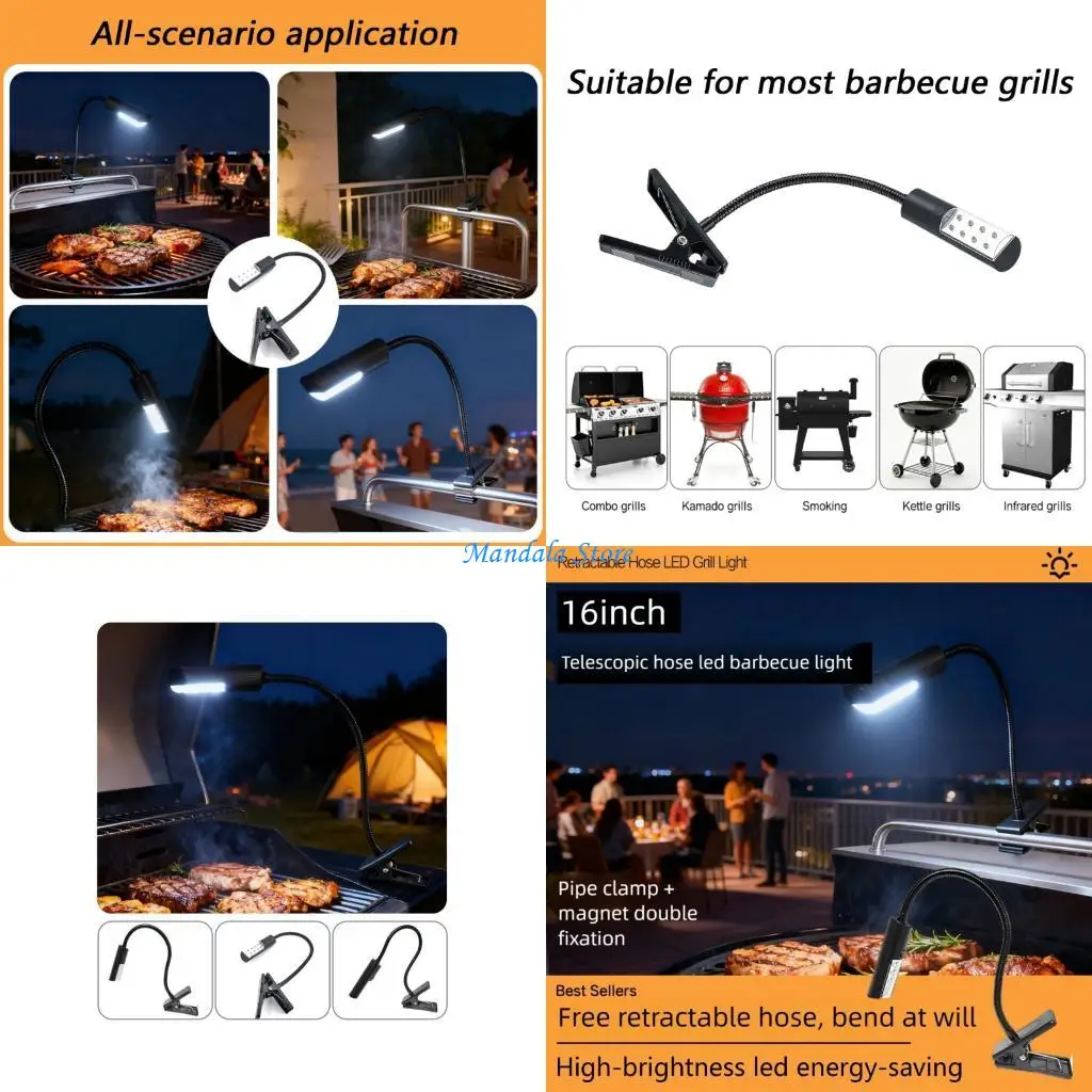 

U2JC High Brightness Grill Light Adjustable Head Outdoor Cooking Light