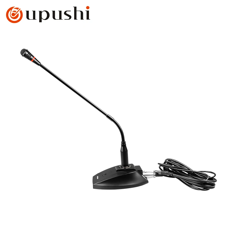 

Oupushi wired gooseneck conference room microphone capacitor microphone adapter power supply