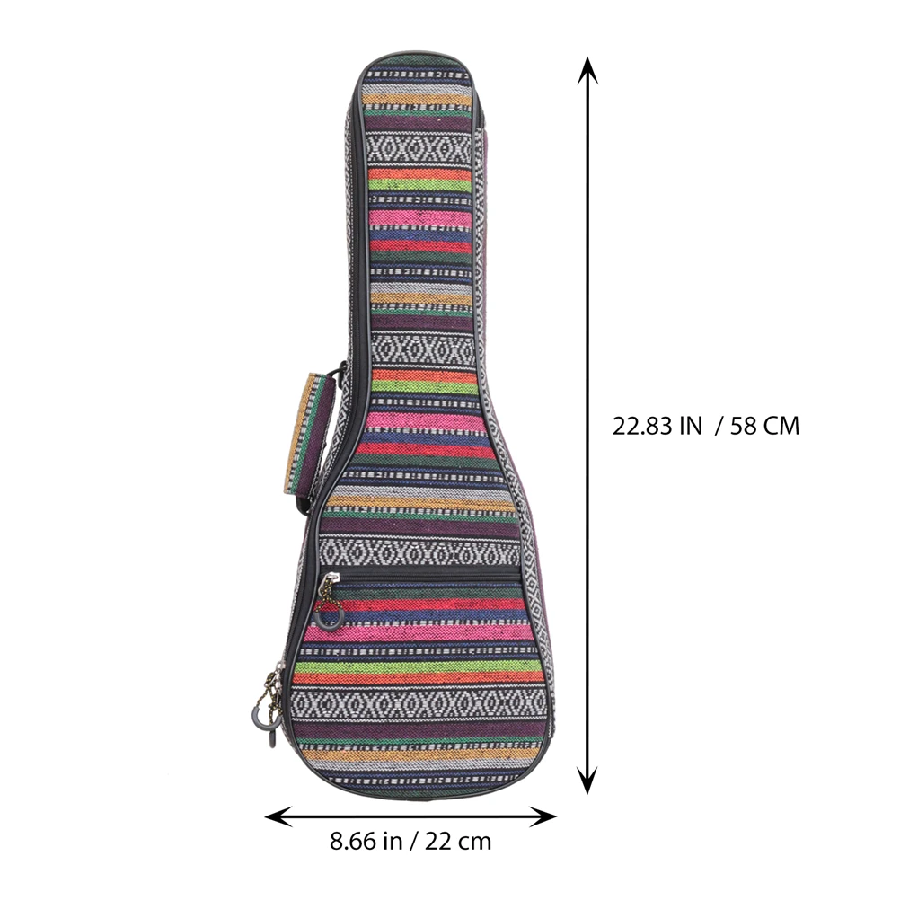 

Ukulele Bag Storage Concert Ukelele Portable Case Soft Cotton Soprano Backpack Instrument Padded Shockproof