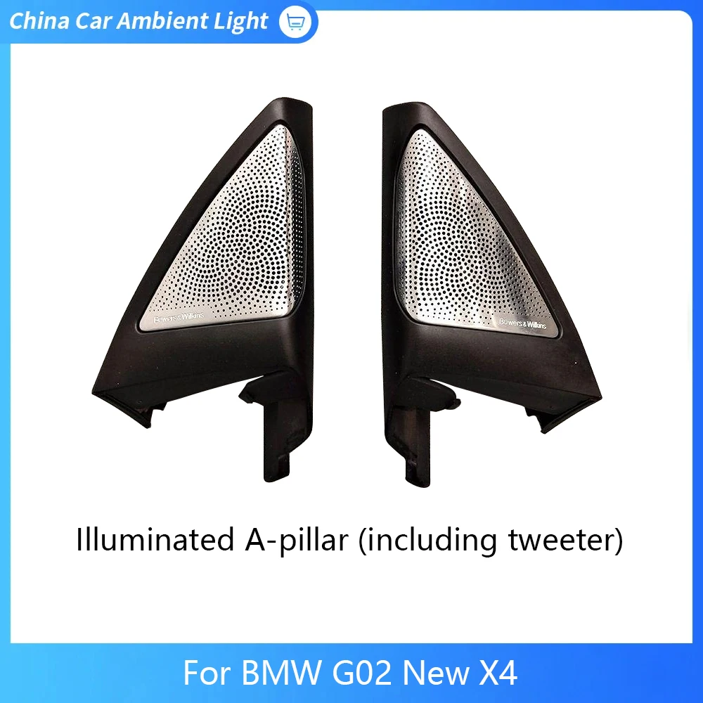 Tweeter Cover With Ambient Light For BMW G02 New 4 Series Front DoorPanel Audio Speaker Case Lid Shell Glow Illuminate Upgrade