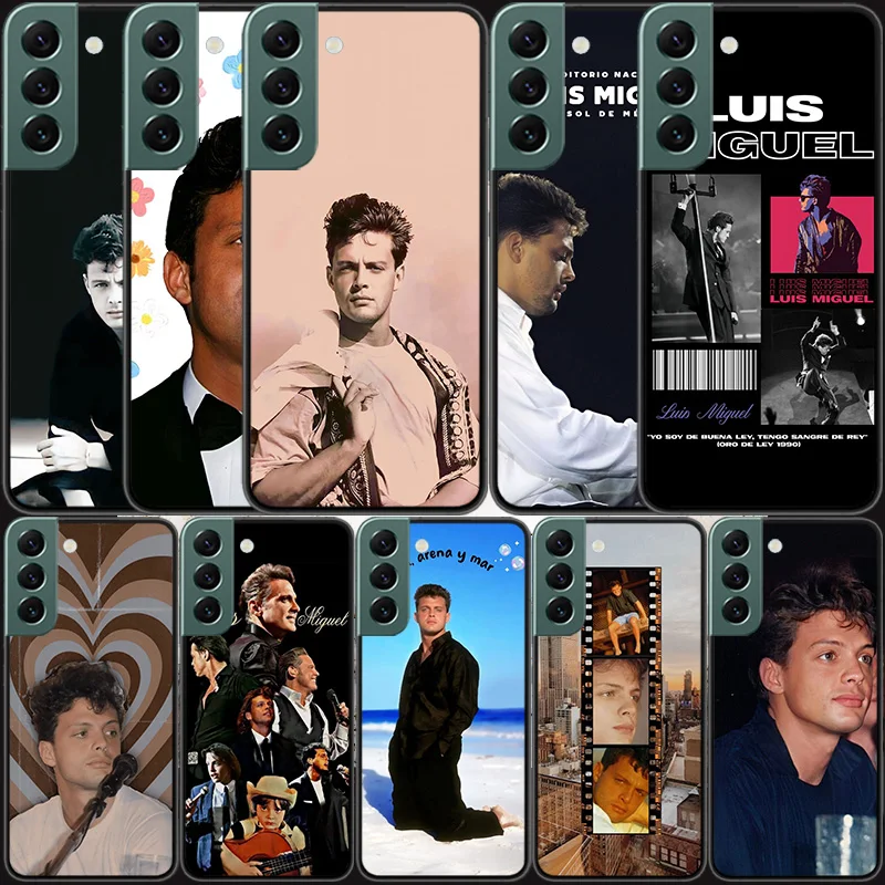 L-Luis Miguel Singer Phone For Samsung Galaxy S24 S22 Ultra S21 Plus S20 S23 S24 FE Case S10 5G S10E S9 Cover Silicone Soft Coqu